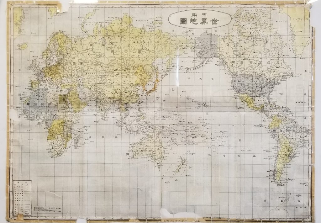 当時の日本の領土が分かる世界地図